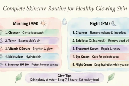 Complete Skincare Routine for Healthy Glowing Guide