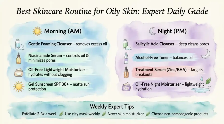 Best Skincare Routine for Oily Skin: Expert Daily Guide!!!