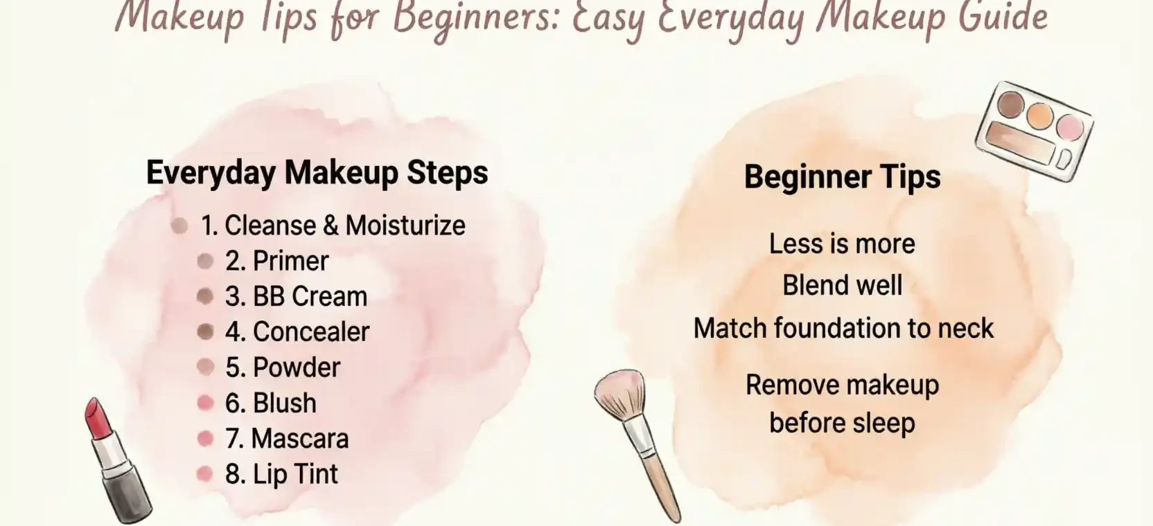 Makeup Tips for Beginners: Easy Everyday Makeup Guide