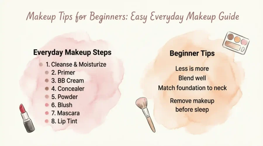 Makeup Tips for Beginners: Easy Everyday Makeup Guide