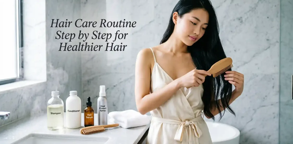 Hair Care Routine Step by Step for Healthier Hair