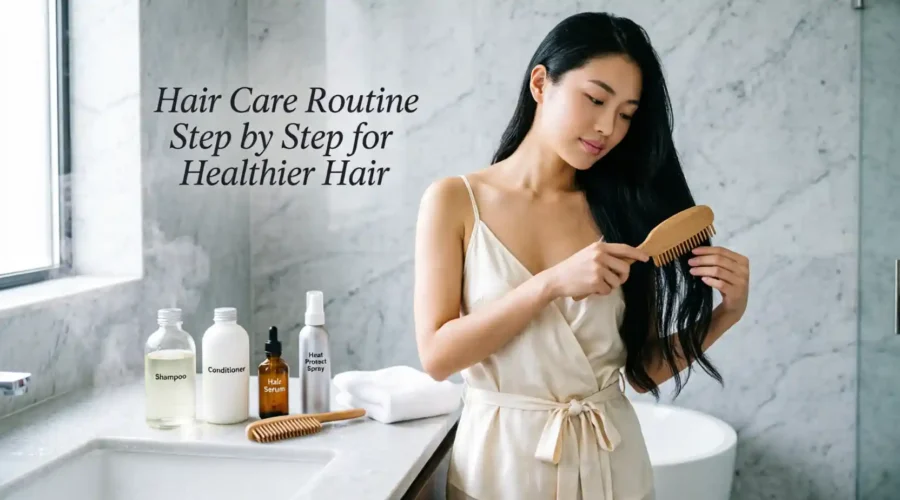 Hair Care Routine Step by Step for Healthier Hair