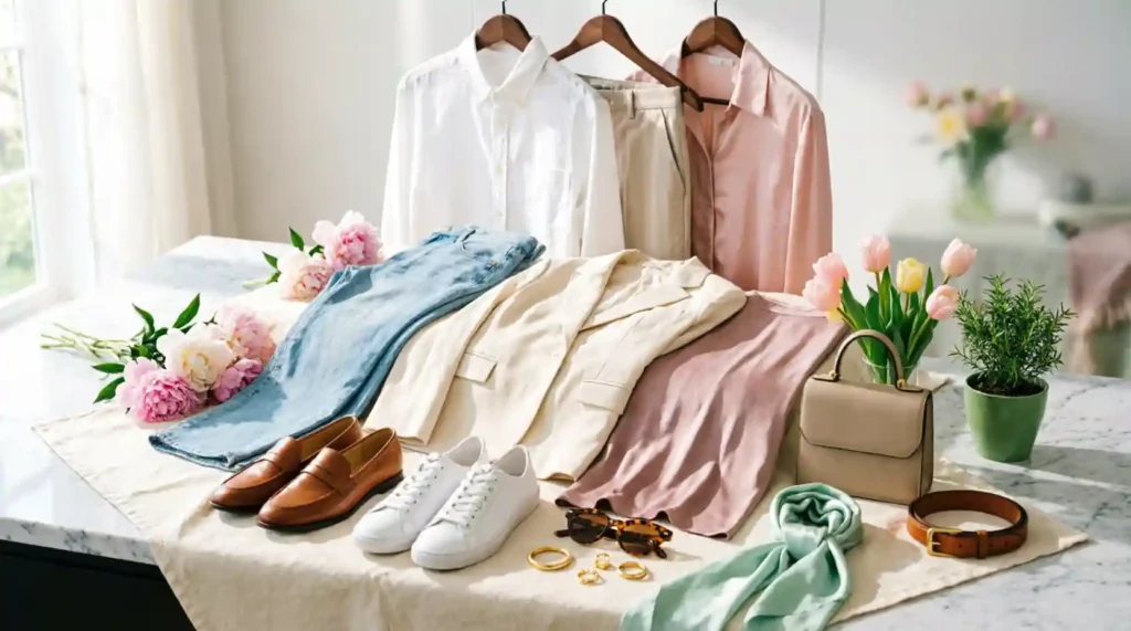 Everyday basics Workwear Weekend pieces Occasion clothing Shoes Lightweight layers