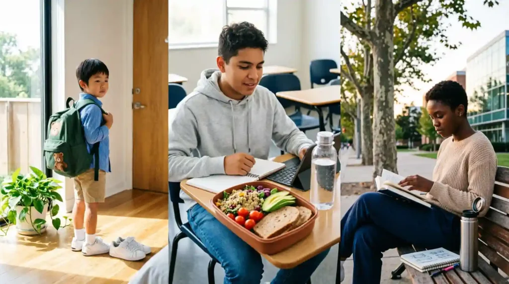 Healthy daily routine for students