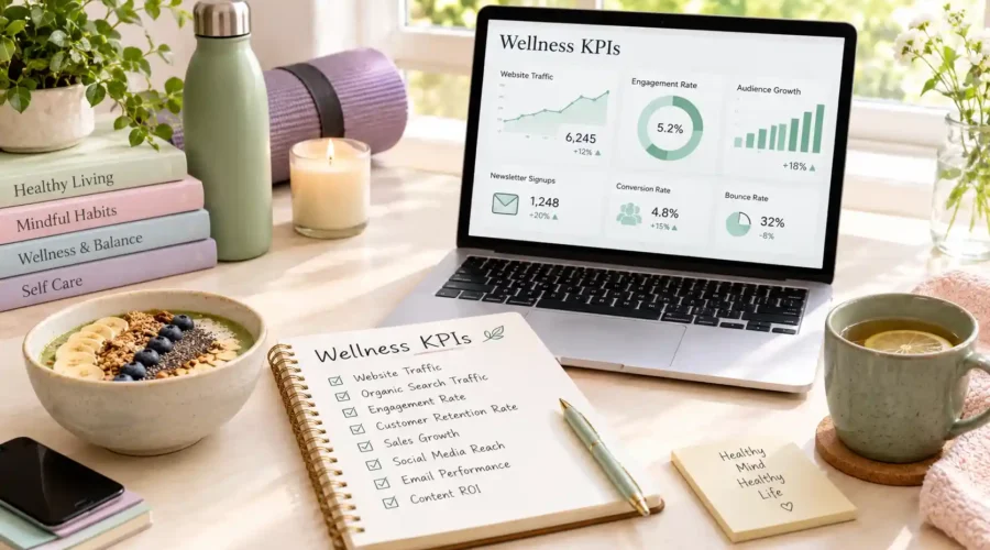 Wellness KPIs and website performance metrics