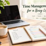 Time management planner for a busy lifestyle