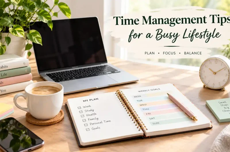 Time management planner for a busy lifestyle